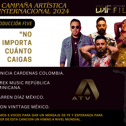 Ditokado tiene el grato honor de presentar esta quinta producción musical “No Importa Cuánto Caigas”