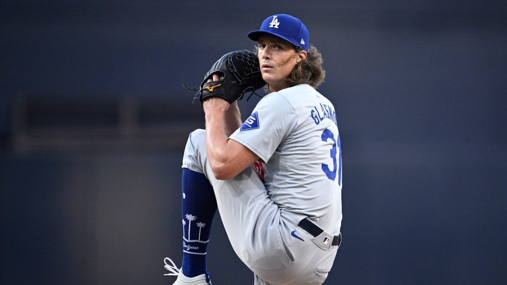 Así sería la rotación de los Dodgers de los playoffs sin Tyler Glasnow