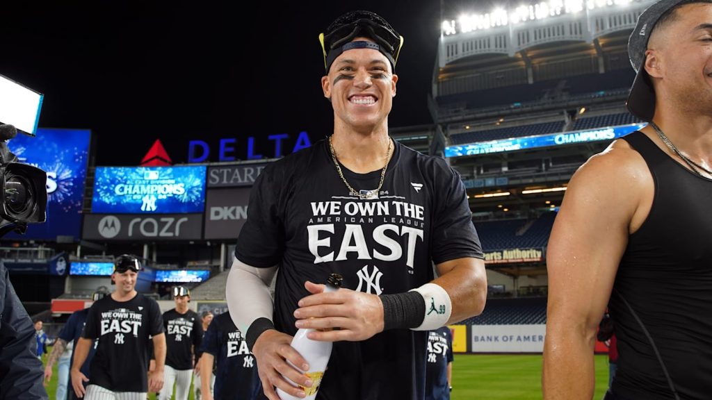 Las palabras de Aaron Judge tras el título divisional de los Yankees de Nueva York