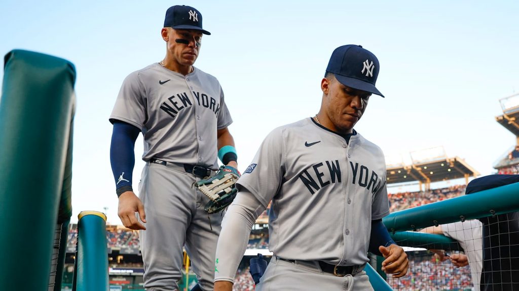 Los números de Aaron Judge y Juan Soto en los playoffs que preocupan a los Yankees