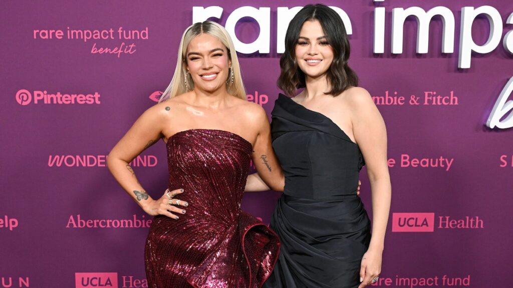 Karol G y Selena Gomez se unen por una buena causa