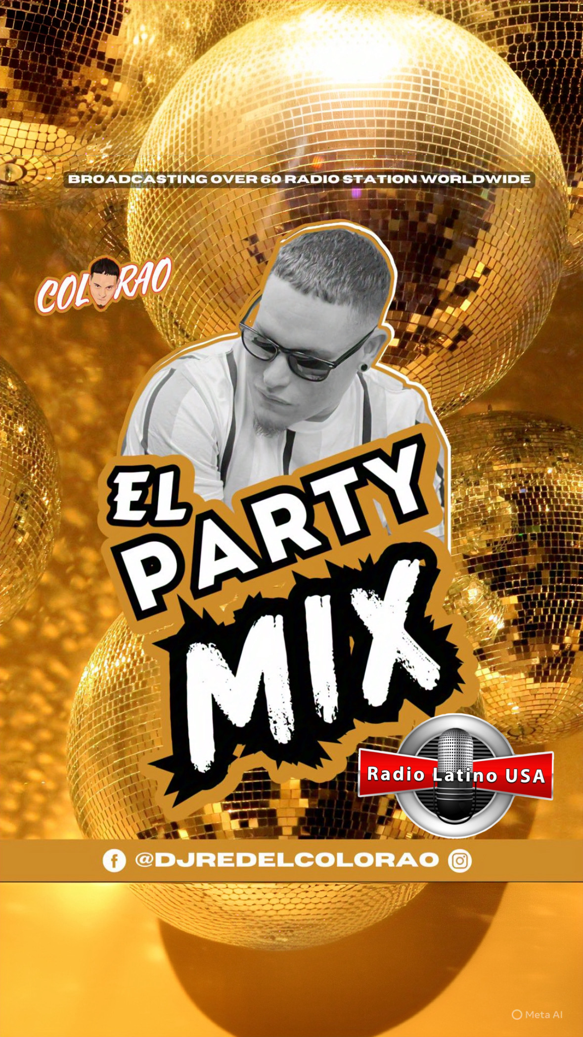 Saludos Mi Gente apartir de este y todos los sábados a las 8pm con DJ RED COLORAO, El Party Mix, te esperamos.