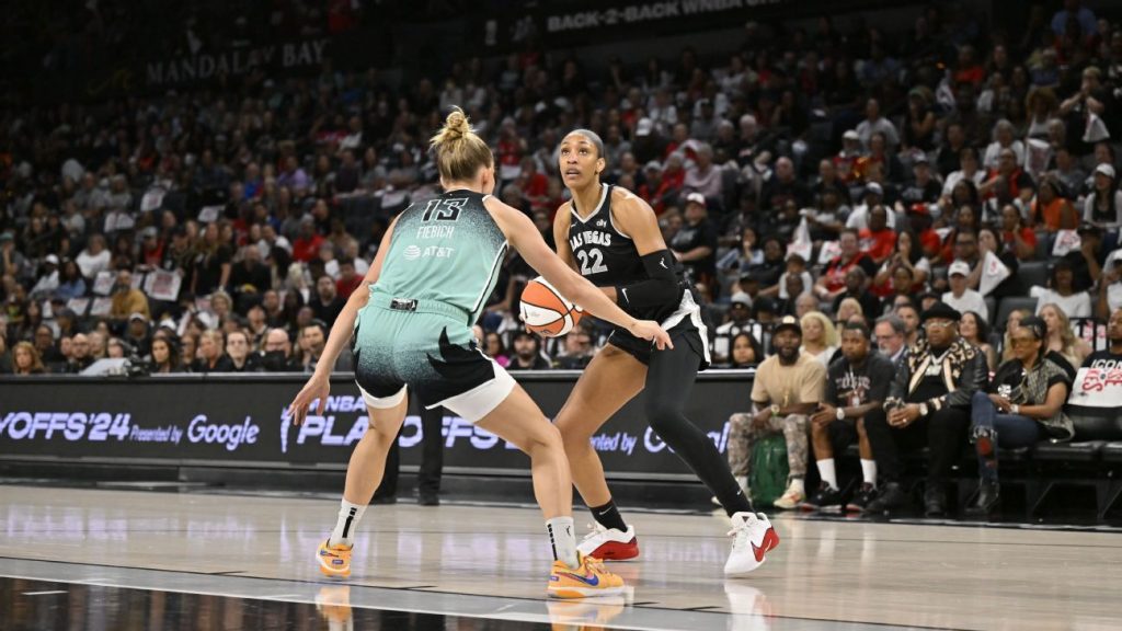 Las campeonas de la WNBA siguen vivas; Aces ponen 2-1 en la semifinal ante Liberty