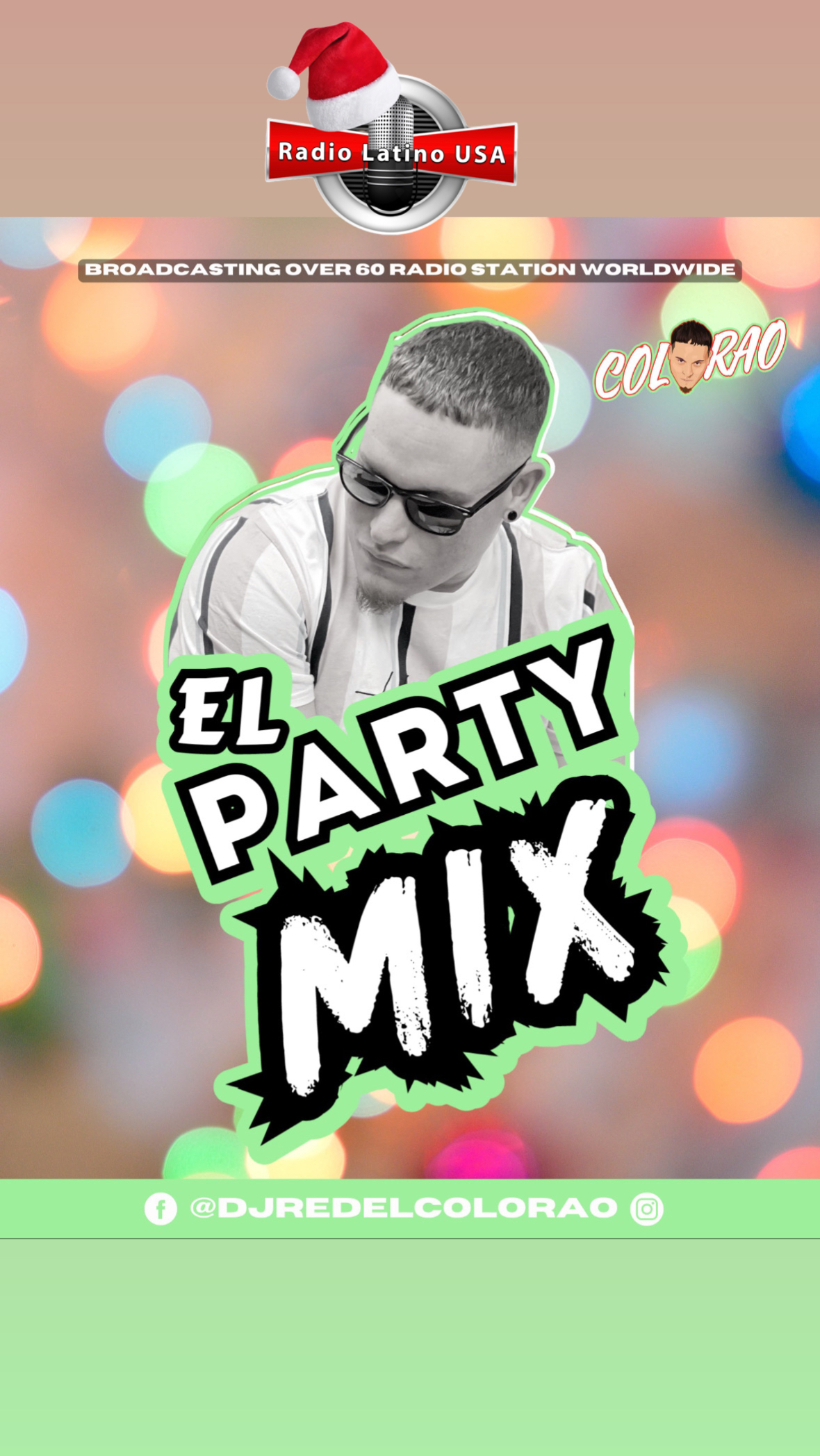 Saludos Mi Gente apartir de este y todos los sábados a las 8pm con DJ RED COLORAO, El Party Mix, te esperamos.