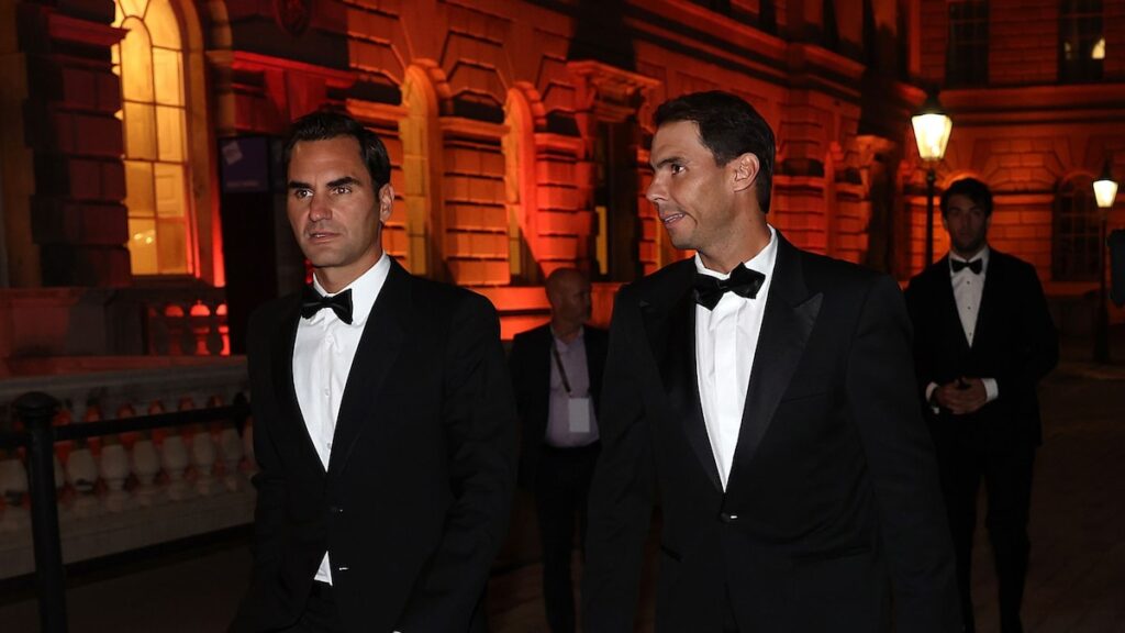 Rafael Nadal y Roger Federer posan en los Dolomitas de Italia para un nuevo proyecto de lujo