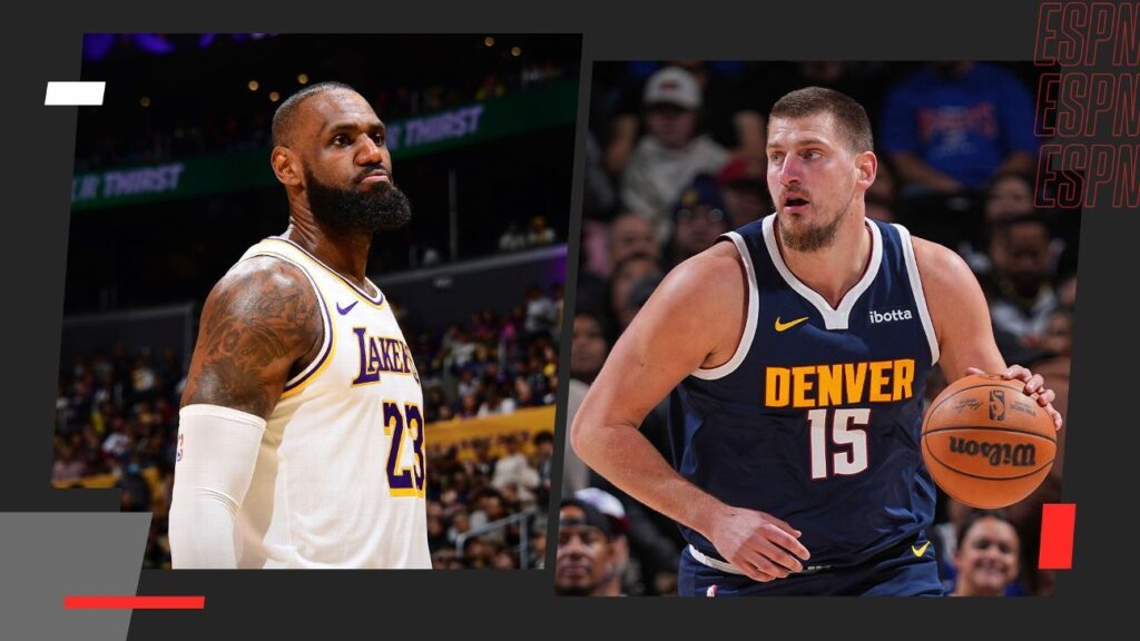 LeBron James guio el triunfo de Los Angeles Lakers y Nikola Jokic volvió a brillar en Denver Nuggets