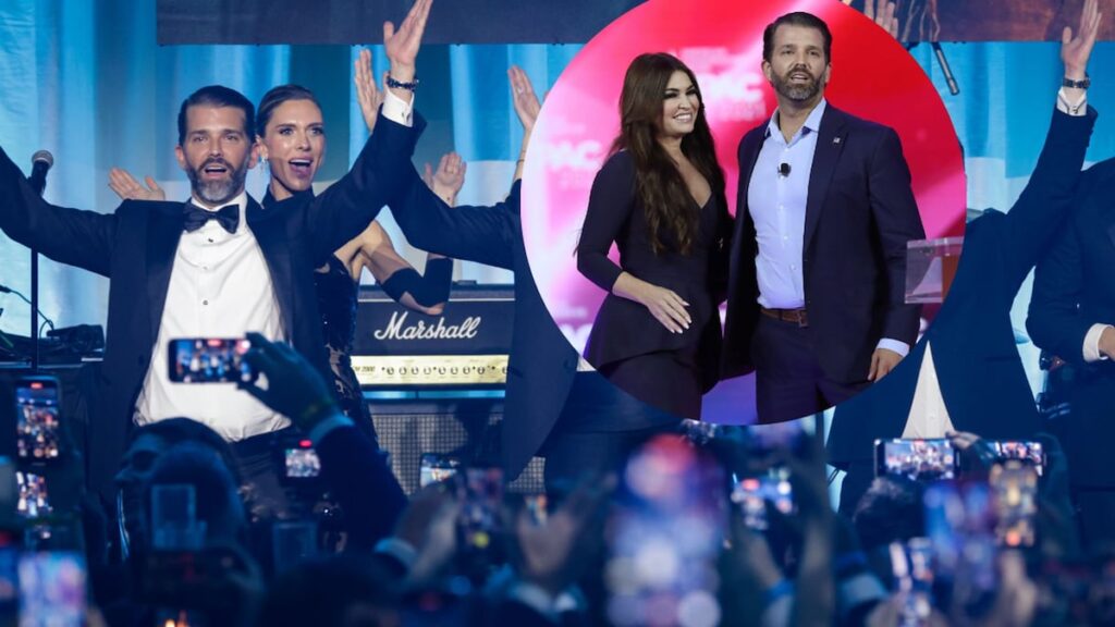 La ex de Donald Trump Jr y su actual novia estuvieron en la misma fiesta de inauguración