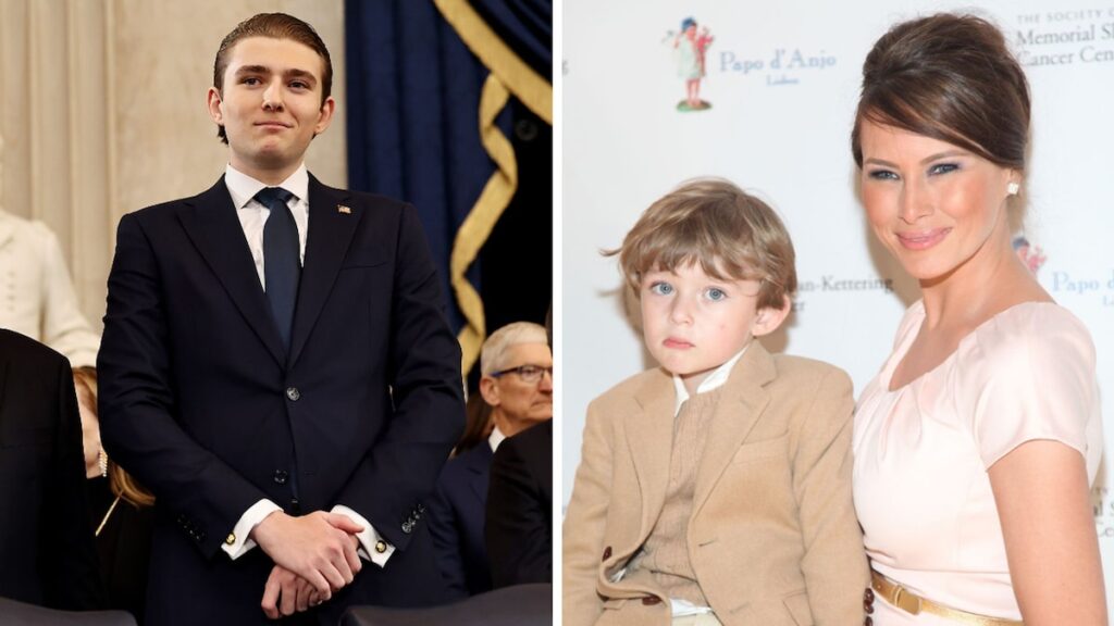 Barron Trump a lo largo de los años
