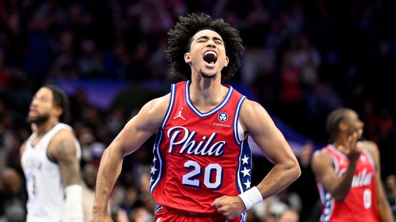 Jared McCain (rodilla) de Sixers fuera el resto de la temporada