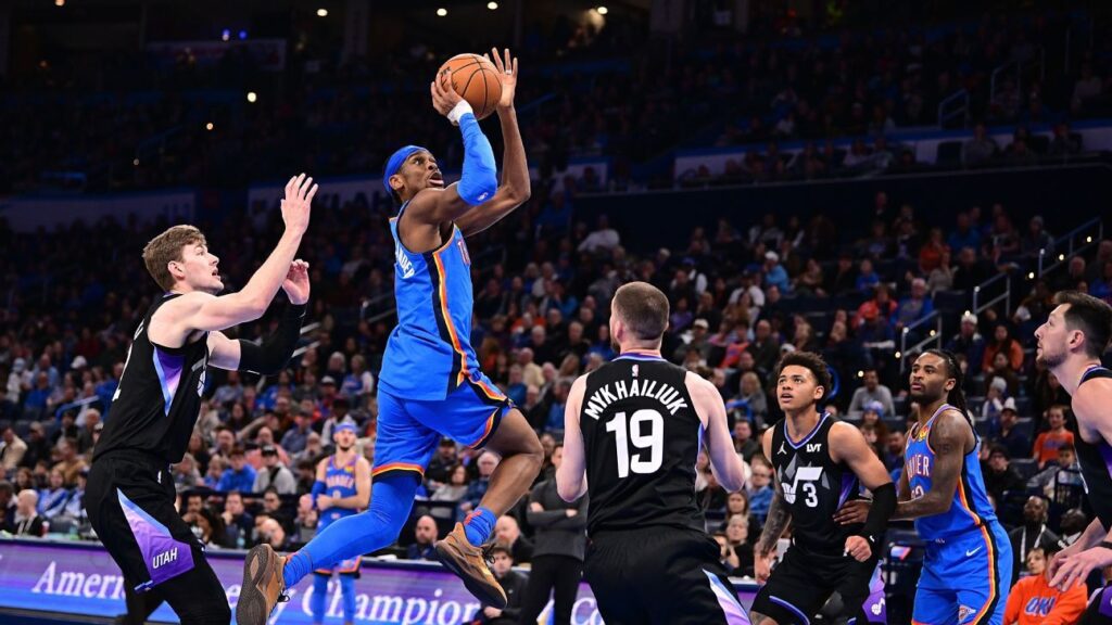 Noche de 54 puntos de Shai Gilgeous-Alexander ante el Jazz