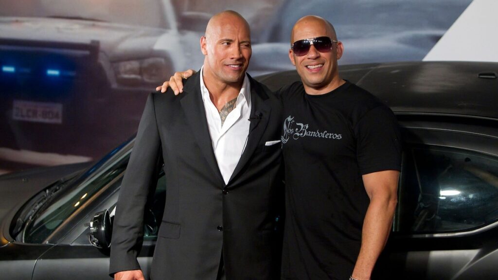 El tenso momento de Vin Diesel y Dwayne Johnson en los Globos de Oro genera especulaciones sobre su enemistad