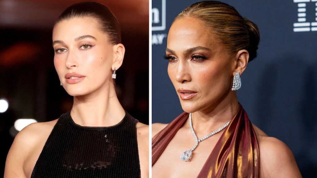 Jennifer López, Hailey Bieber y más celebridades que rocían la tendencia del traje de potencia de gran tamaño