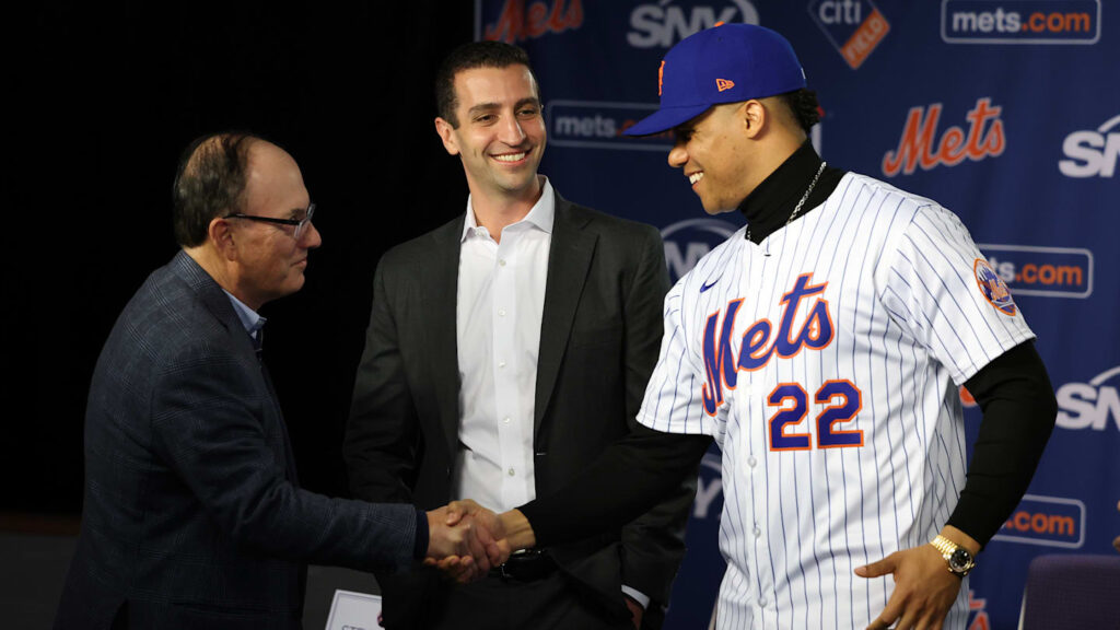 Las primeras imágenes de Juan Soto en los entrenamientos de los Mets