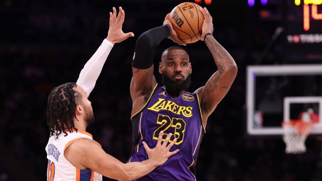 LeBron James Brilló en el Madison en el Triunfo de Lakers Ante Knicks