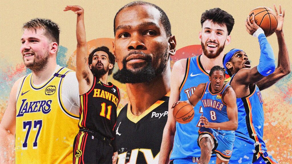 Preguntas Sobre la Temporada Baja de la Nba: El Futuro de Durant, Kyrie y Trae Podría decidirseeabl extendersá el Caos en la fecha límite de canjes a la temporada baja? ESTO ES LO QUE ESPN ESTÁ SIGUIENTO MÁS DE CERCA, INCLUIDA UNA Superestrella que se Prepara para recibir el contrato más cuantioso en la histia de la nba.21mbobby marcas | Ilustración ESPN DigitalSpn