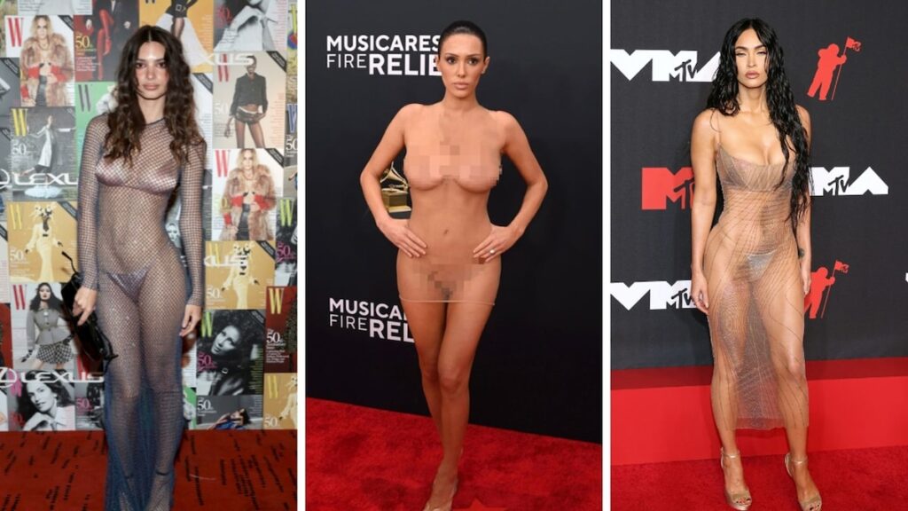 9 otras celebridades que sacudieron los vestidos transparentes con confianza