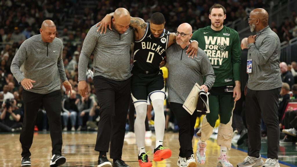 Bucks: Lillard Sufre Posible Lesión de Tendón de Aquiles, Informe