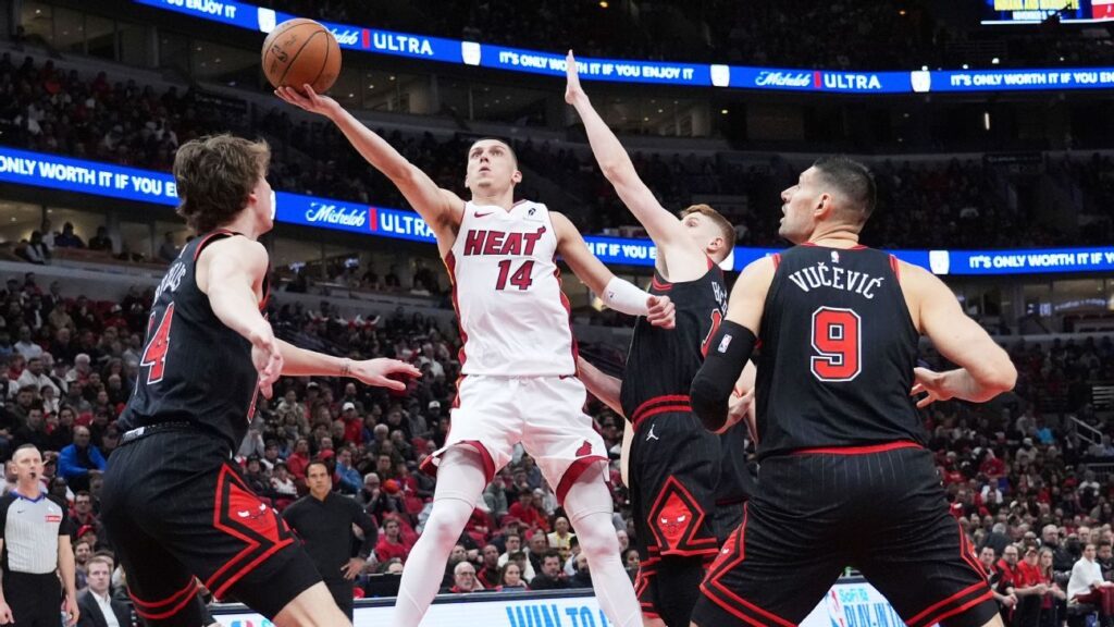 Tyler Herro Encendió La Mecha del Heat en el Play in ante Bulls