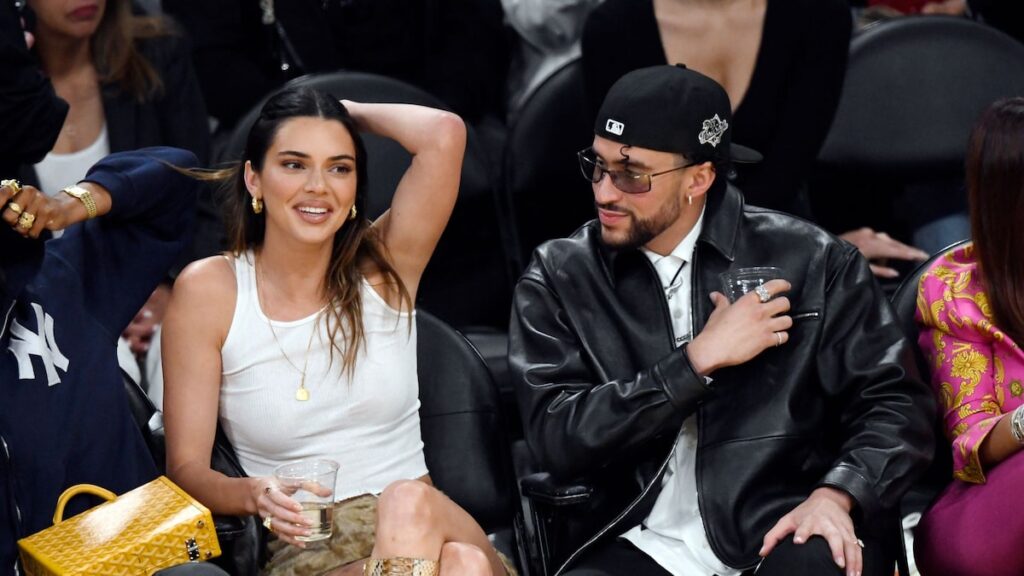 Kendall Jenner y Bad Bunny vieron en el juego de los playoffs de la NBA después de una breve interacción en la Gala Met