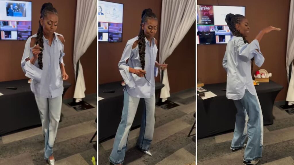 Michelle Obama trae los movimientos y los bailes de línea con Tina Knowles