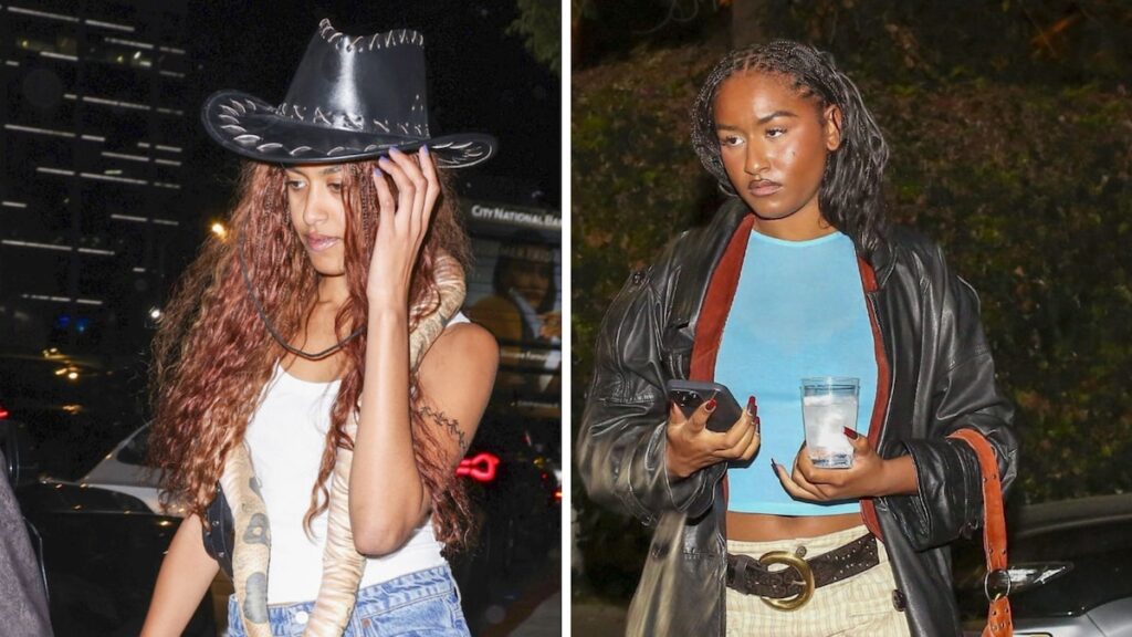 Malia y Sasha Obama vieron juntos en una foto de fiesta rara