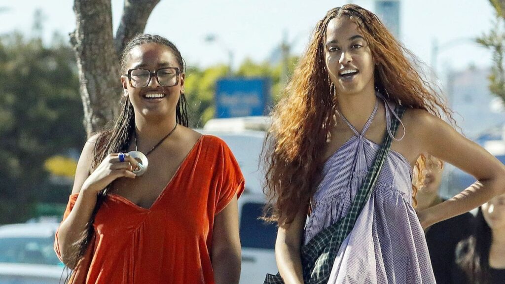 Malia y Sasha Obama muestran diferentes estilos en La fiesta de Los Ángeles: tops a las chaquetas de cuero