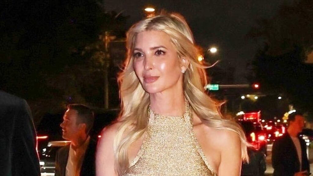 Ivanka Trump vuelve las cabezas en minidresa de oro y top de recorte en el fin de semana de Miami F1
