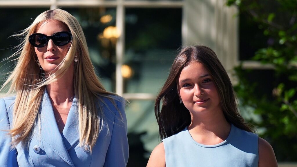 La hija de Ivanka Trump, Arabella, usa el vestido de su madre en la celebración de la Casa Blanca