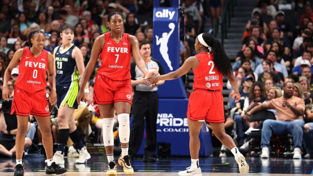 Sin Caitlin Clark, Las fiebre resistente para alas de las alas