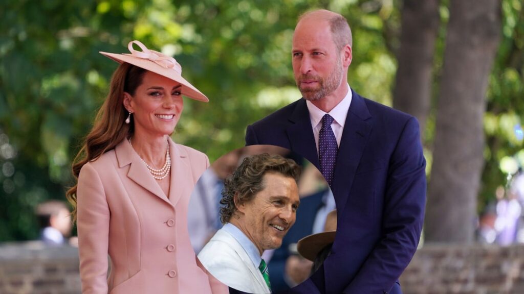 Matthew McConaughey provoca fwoons con dulce gesto hacia el Príncipe William y Kate Middleton