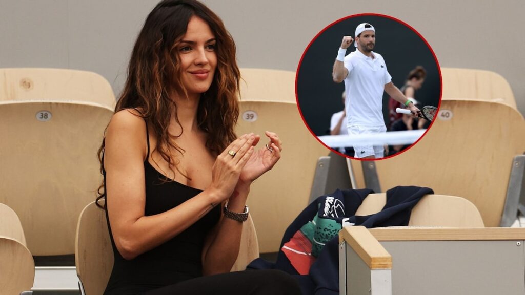 Eiza González muestra que es la mayor fanática de Grigor Dimitrov en Wimbledon