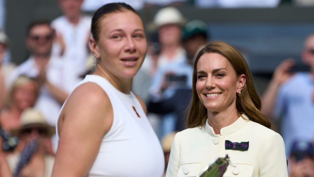 Las palabras reconfortantes de la princesa de Gales para la jugadora estadounidense Amanda Anisimova después de que la pérdida de Wimbledon revelara