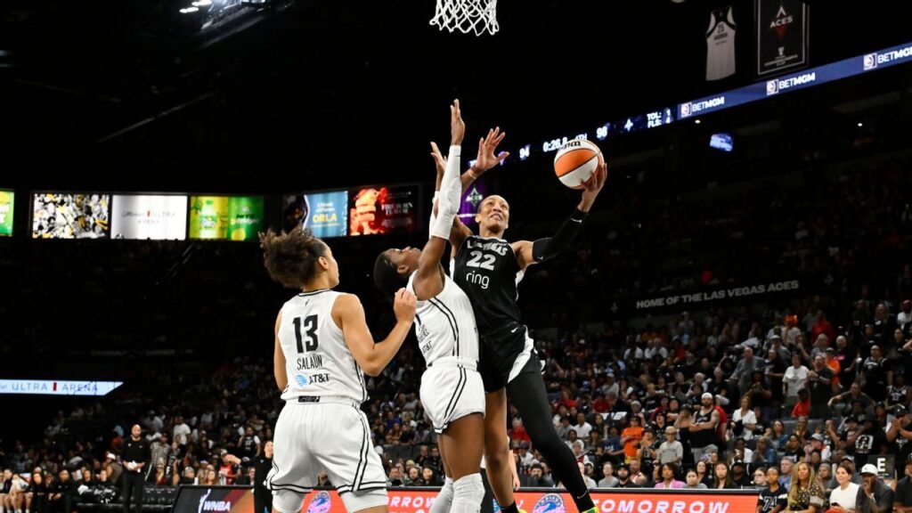 A’ja Wilson Impulsa A Las Aces Con 34 Puntos y 16 Rebotes Tras Su Lesión