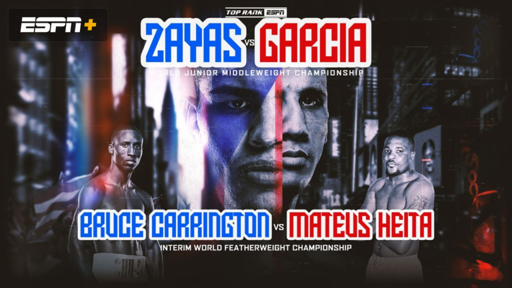 Cartelera: Xander Zayas vs. Jorge Garcialive