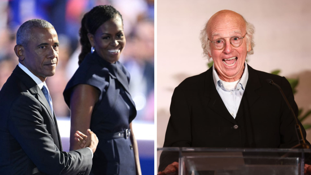 Michelle y Barack Obama se unen con Larry David para una serie de comedia