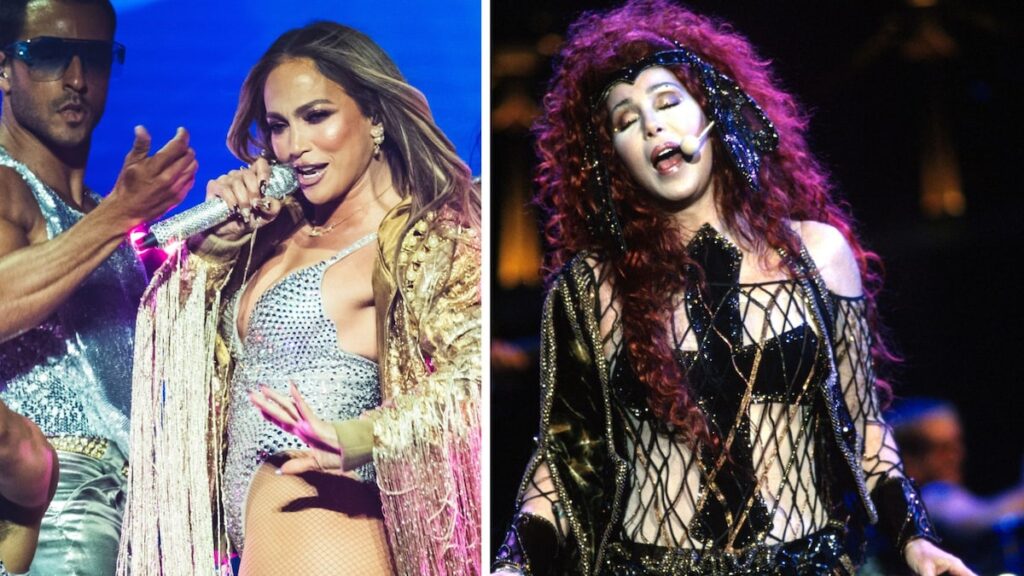 Jennifer López recrea los looks más icónicos de Cher en el escenario: vea su conjunto de cuero
