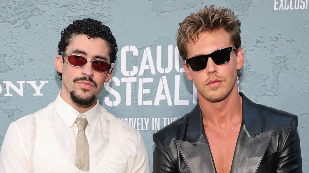 Bad Bunny, Zoe Kravitz y Austin Butler son magia en blanco y negro en el estreno de ‘Captught robando’
