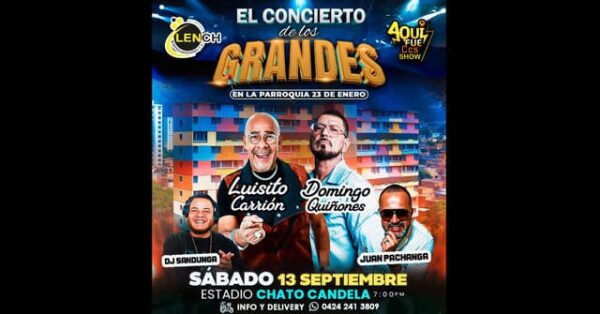 Luisito Carrión y Domingo Quiñones Prometen un concierto inolvidable en caracas