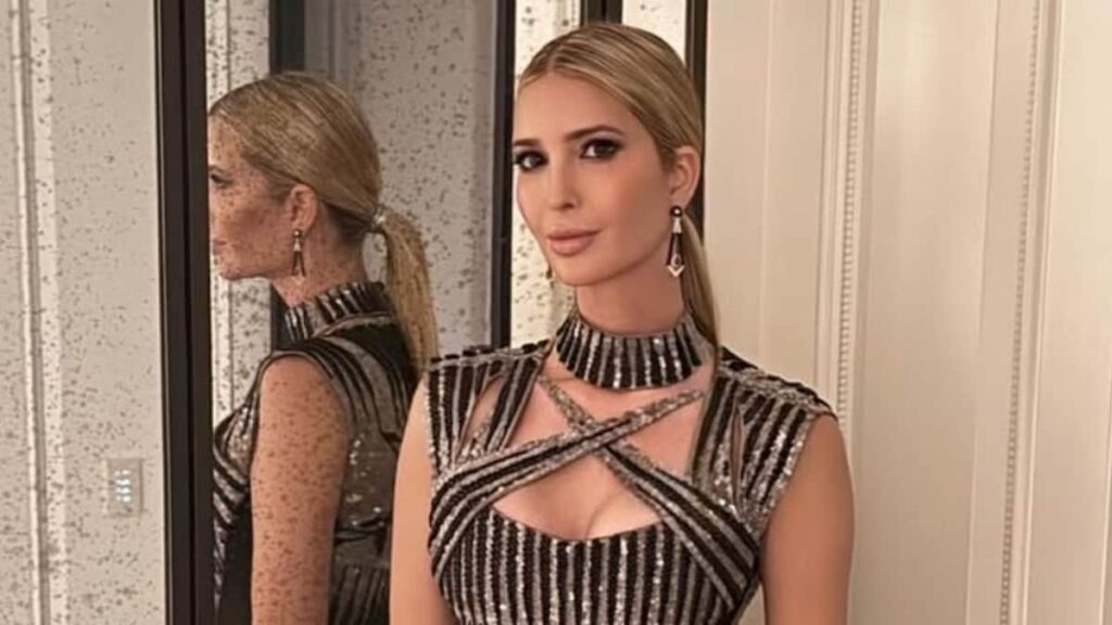 Ivanka Trump muestra sus curvas en el pequeño corsé y sandalias de tacón en la salida de Londres