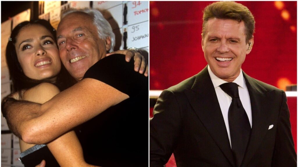 Salma Hayek honra a Giorgio Armani y recuerda la noche glamorosa con Luis Miguel
