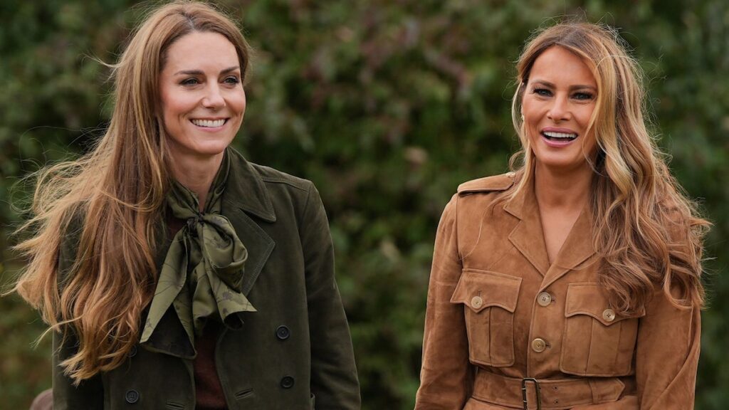 Melania Trump preguntó ‘¿Eres la próxima princesa?’ mientras está con Kate Middleton