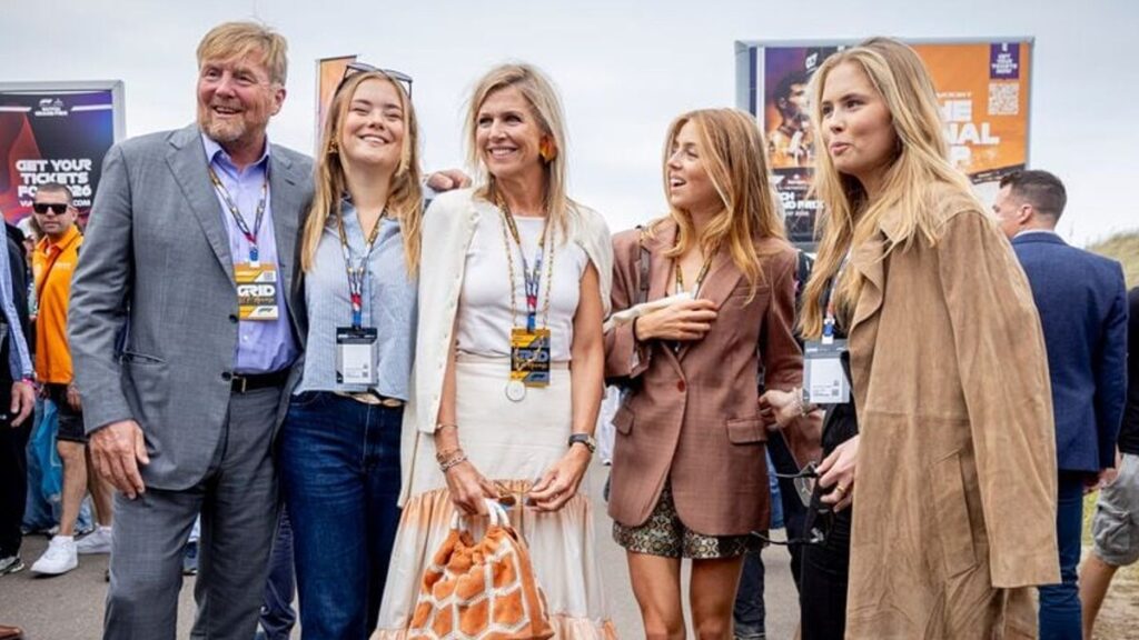 La reina Máxima y las princesas holandesas roban el espectáculo en el Gran Premio holandés 2025