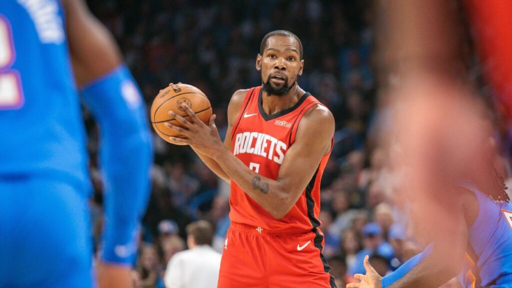 Así fue el primer juego de la temporada regular de Kevin Durant con los Rockets