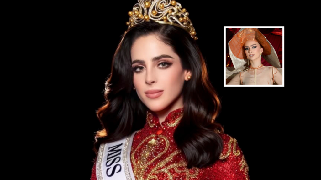 Miss Universo Noruega, sensación del disfraz color salmón, dice que el top 10 se decidió días antes del final en medio de la controversia de Miss México