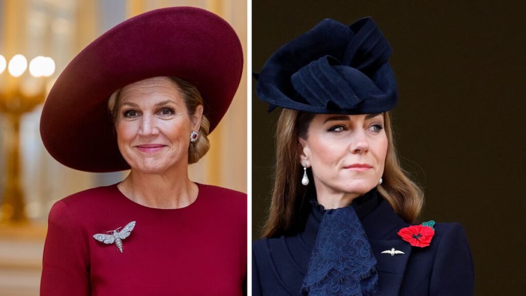 Kate Middleton y la reina Máxima marcan tendencias de moda real con trajes de poder grises para el otoño de 2025