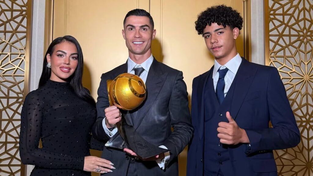 Georgina Rodríguez y Cristiano Ronaldo cierran el año en los Globe Soccer Awards 2025