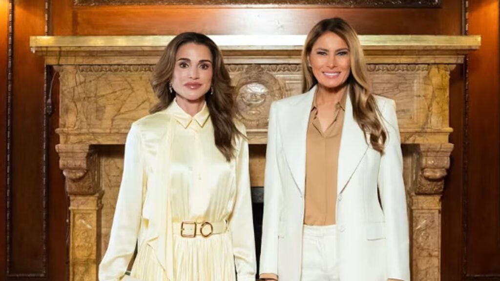 La reina Rania hace una aparición sorpresa en el nuevo documental de Melania Trump