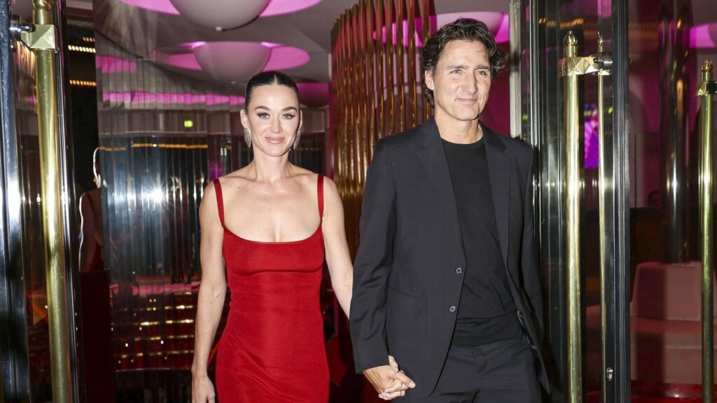 Katy Perry y Justin Trudeau comparten una inusual cena con el ex primer ministro de Japón