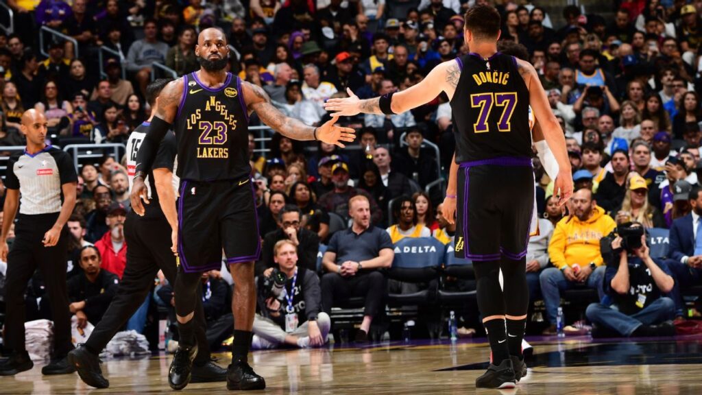 Doncic y LeBron se lucieron en los Lakers, el Thunder arrasó y los Nuggets alcanzaron a los Spurs