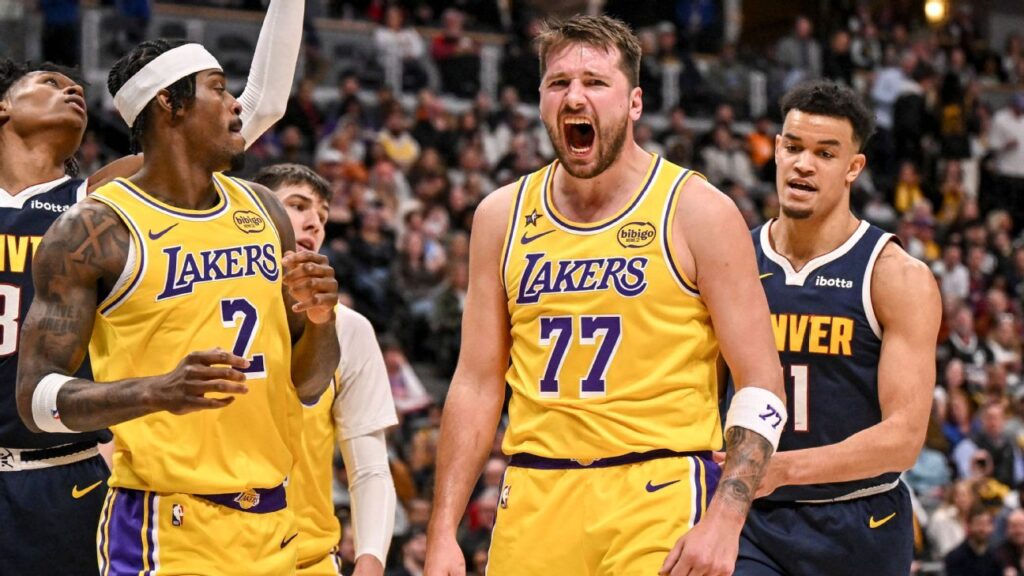 Nada por aquí, nada por allá: Luka Doncic sacó a bailar a los Nuggets en el triunfo de Lakers